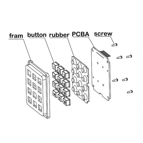 Membrane Keypad Remote Control Model 