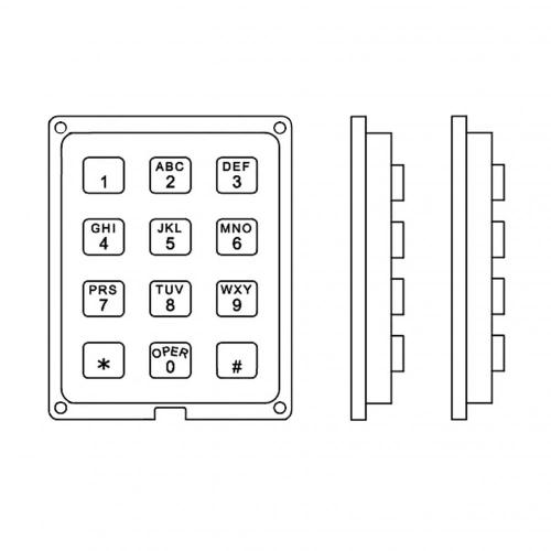 Membrane Keypad Remote Control Model 