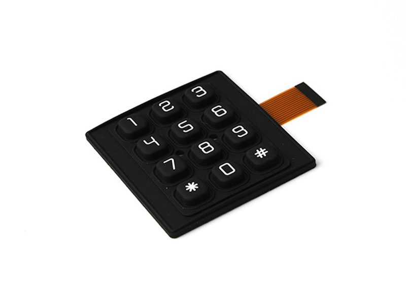 Silicone Rubber Membrane Keypad With Led